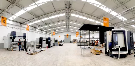 Pano view of Materiam shop floor